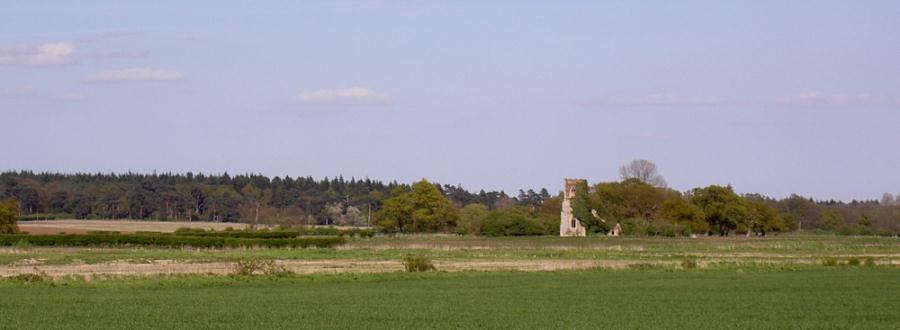 header image of the ruins of St Felix church Babingley