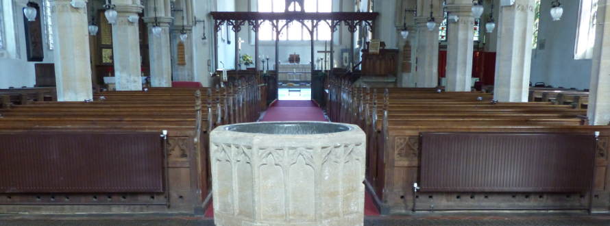 header image of the font in st nicholas church