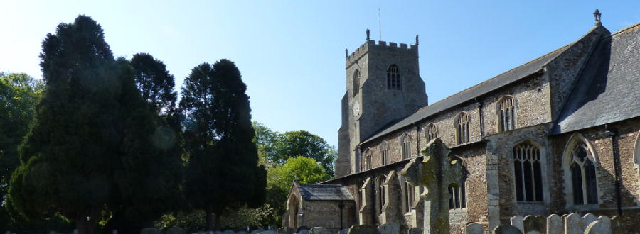 header image of church and churchyard